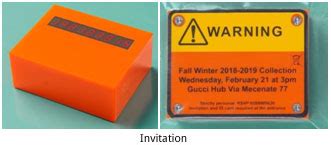 Italy – Gucci’s sends timer as invitation for its Fall